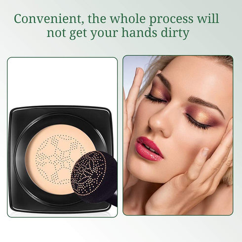 BB Mushroom Air Cushion, Avocado BB/CC Cream, All-Day Lasting Nude Foundation, Even Skin Tone Makeup Base, Easy to Apply, Thin, Moist...