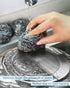 12Pcs Steel Wool Scrubber Pads for Cleaning Dishes, Pans, Pots, Ovens, Grills, Sinks - Stainless Steel Scrubbers for Kitchen, 12 Pack...