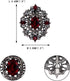 EVER FAITH Women's Oval w/Marquise Crystal Elegant Vintage Banquet Hollow Filigree Brooch...