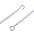 2 Pack 3 Meter White Curtain Wire, Plastic Coated Window Curtain Wire with 8 Pairs of Screw Eyes and Hooks...