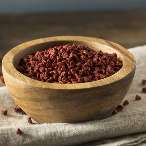 4oz Annatto Seeds (Semillas de Achiote/Bixa Orellana/Anato Entero). Heat-Sealed Resealable Bag by 1400s Spices...