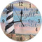 KiuLoam Coastal Lighthouse Summer Round Wall Clock Silent Non Ticking Battery Operated Easy to Read for Student Office School Home Decorative Cloc...