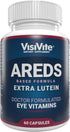 AREDS Lutein Eye Vitamins by VisiVite - Lutein Supplements for Eyes Without Beta-Carotene - Lutein for Eyes - Eye Supplements for Adults - 60 Caps...