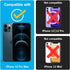 Simple Snap Tempered Glass Screen Protector Compatible with iPhone 12 Pro Max — Invisible Premium Protection that is Fingerprint Free, Bubble Free...