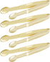 Mini Serving Tongs 5 Inches Appetizer Tongs, Set of 4 (Gold)...