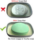 Travel Soap Box,soap Bar Holder Dish Container Case with Sponge saver Drain&Silicone Band,Strong Sealing,Leak Proof,Portable,Best for Bathroom,Sho...