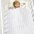 Baby Blanket Cozy Soft Knit Neutral Swaddling Blankets for Boys Girls Newborn Infant Toddler White 30x40 Inches...