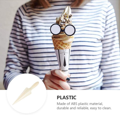 Hemoton Ice Cream Waffle Cone Roller Krumkake Cone Maker Wooden Pastry Waffle Cake Kitchen Baking Mold Tool...