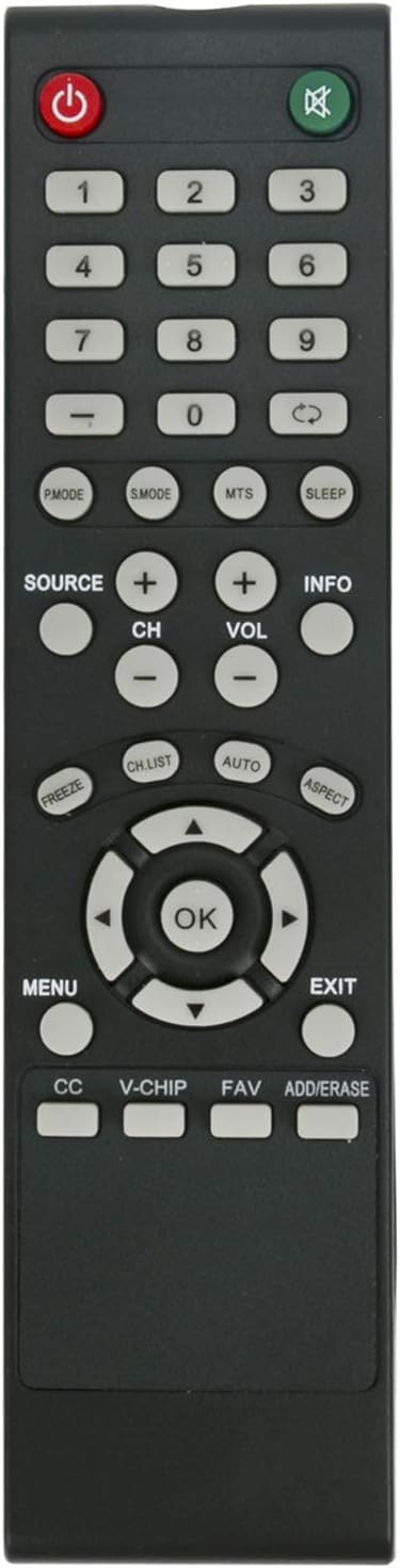 New JX8061A Remote Control Compatible with Element LCD LED TV ELCFW326 ELCFW328...