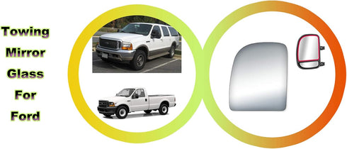 Mirror Glass Replacement for Ford E150/250/350/F250/F350/F450 Driver Side...