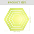 Tools Hexagon Ruler Sewing Patchwork Template 4Pcs Plastic Transparent Handmade Drawing Tools for DIY Crafting Quilting Art Supplies Tool...