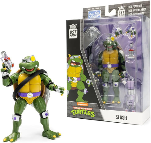 The Loyal Subjects Teenage Mutant Ninja Turtles Slash BST AXN 5-inch Action Figure with Accessories...