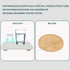 4-Set Water Absorbent Diatomite Earth Drying Mats - 2 Large & 2 Small Trays with Anti-Slip Pad, Sandpaper. Ideal for Kitchen Counter, Under Plants...