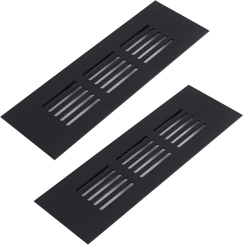Geesatis Mesh Air Vent Louvered Ventilation for Cabinet Shoe Cabinet Hardware Accessories, with Mounting Screws, 150 x 50 mm / 6 x 2 inch, 2 Pcs...