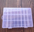 Clear Plastic Storage Box Compartments with Adjustable Dividers, Transparent Beads Earring Jewelry Organizer Holder with Lid for Craft Nail Art Ta...
