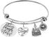Memgift Birthday Gifts for Women 13th 16th 18th 21st 30 40 50 60 65 70 80 90 Fabulous Live Laugh Love Cake Charms Expandable Bracelet Gift Jewelry...