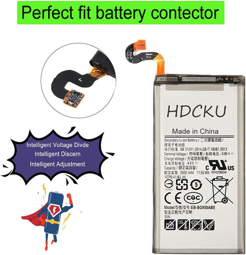 Battery Replacement for Samsung Galaxy S8 Battery G950 EB-BG950ABE Battery Repair Kit...