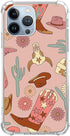 Boho Western Cowgirl Cactus Case Compatible with iPhone 12 Pro Max, Hippie Cowboy Case for iPhone 12 Pro Max, Unique TPU Protective Phone Case...
