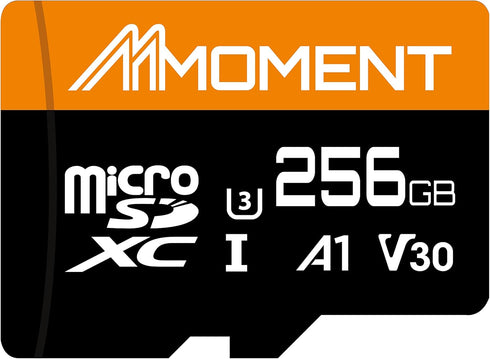 MMOMENT 256GB Micro SDXC Card, A1, UHS-I, U3, Class 10 Compatible, Read Speed Up to 95 MB/s, Write Speed Up to 70 MB/s, SD Adapter Included...