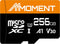 MMOMENT 256GB Micro SDXC Card, A1, UHS-I, U3, Class 10 Compatible, Read Speed Up to 95 MB/s, Write Speed Up to 70 MB/s, SD Adapter Included...