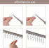 Jetec 60 Pcs Metal Curtain Track Hooks S Shaped Small Curtain Metal Drape Wire Hooks for Ceiling Drape Track (Silver)...