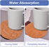2-Pack 8" Round Cork Coasters - Plant Saucers & Trivets for Hot Pots, Absorbent Cork Mat for Drinks, DIY Craft Board...