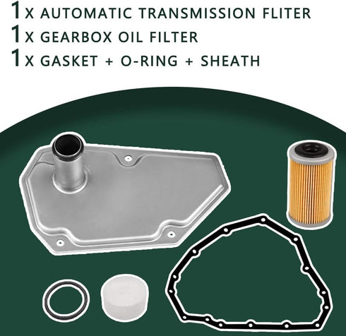Transmission Oil Filter kit 31728-3JX0C fits for Nissan Sentra Tiida Versa Note Versa Suzuki Swift Chevrolet Spark Replaces 31728-3JX0A 31728-3JX0...
