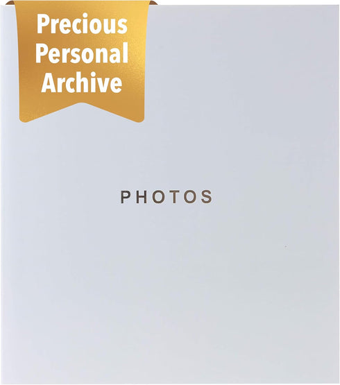 Kiera Grace 400-Pocket Jocelyn Simple & Classic Photo Album for Home & Office with CD Storage Pocket, 13.19"x12.01"x1.5" to Display 400 4"x6" Pict...