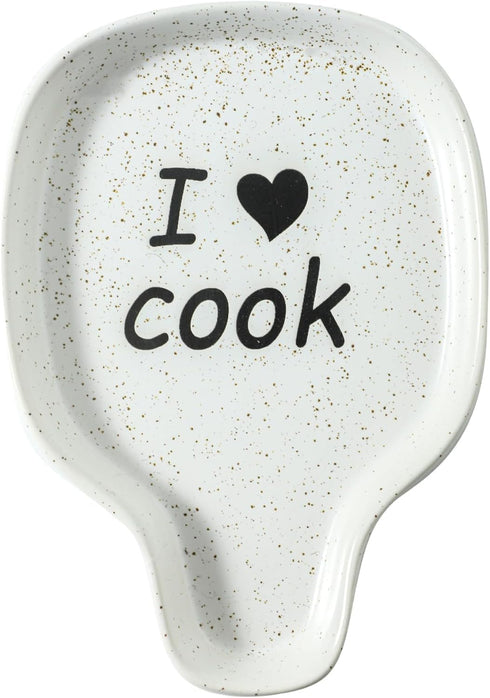 Spoon Rest for Stove Top, Ceramic Cooking Spoon Holder Rest for Kitchen Counter, Spoon Holder for Stove, Heat-Resistant Cooking Utensil Rest, Mode...