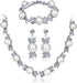 Women's Hot Pearl Jewelry Set (Necklace, Bracelet And Earrings) For Birthday,Party,Wedding,Engagement All Occasions Gift For Her...