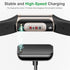 Meliya Charger Cable for Fitbit Charge 6/Charge 5/Luxe,Fast Charging with Reset Button Replacement USB Cord Accessories for Luxe/Charge 5/Charge 6...