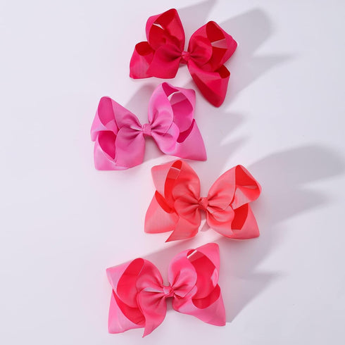 30PCS Big 6 Inch Hair Bows for Girls Grosgrain Ribbon Toddler Hair Accessories with Alligator Clips for Toddlers Baby Girls Kids Teens...