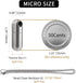 Pill Holder,Titanium Small Pill Case for Purse Wallet,Portable Travel Pill Box Daily Pill Container Keychain Waterproof Bottle for Travel Outdoor...
