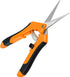 iPower 6.5 Inch Gardening Scissors Hand Pruner Pruning Shear with Straight Stainless Steel Blades, Orange, 1-Pack...