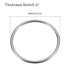 uxcell Stainless Steel O Rings, 5pcs 90mm(3.54") Outer Dia. 5mm Thickness Multi-Purpose Metal Welded O-rings Round Rings for Hardware Luggage Acce...
