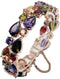 Vanessa Rose Gold Multi Gemstone Jewelry Sets for Women,Sparkling Garnet Amethyst Morganite Peridot Topaz (8 inch Bracelet)...