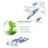 3 Pcs Denture Cleaning Brush Portable Cleaning Brush False Teeth Brushes for Denture Care Denture Cleaner with Multi-Layered Soft Bristles and Dua...