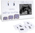 Sonogram Picture Frame, Standard 4" x 3" Ultrasound Photo with Baby Countdown Weeks Pregnancy Announcement for Birth Record- Congratulations Pregn...