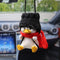 Car Hanging Ornament Swing Duck, Cute Duck Car Mirror Hanging Accessories, Hanging Swing Duck Car Pendant with Red Scarf...