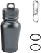 Pill Organizer Keychain Aluminum Travel Medicine Pill Box Portable Kyechian Pill Case Ourdoor Waterproof Pill Holder-Open on Both Sides...