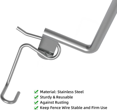 Fence Wire Tighteners Handle Fence Wire Tensioning Tool for Fast Tightening Wire Fence,Barb Wire Tighteners Handle...