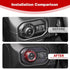 for Jeep JL AC/Radio/Headlight Knob Cover Trim Ring for Jeep Wrangler JL JLU Gladiator JT 2018-2024 Red Interior Accessories 4pcs...