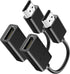ANDTOBO HDMI Male to Female HDMI High-Speed Extension Cable for Google Chrome Cast,Roku Stick,TV Stick,Xbox,PS3/4-2Pack...