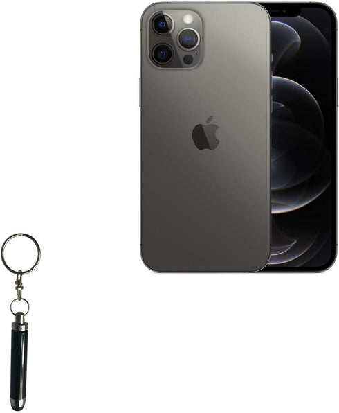 BoxWave Stylus Pen Compatible with Apple iPhone 12 Pro Max - Bullet Capacitive Stylus, Mini Stylus Pen with Keyring Loop for Apple iPhone 12 Pro M...