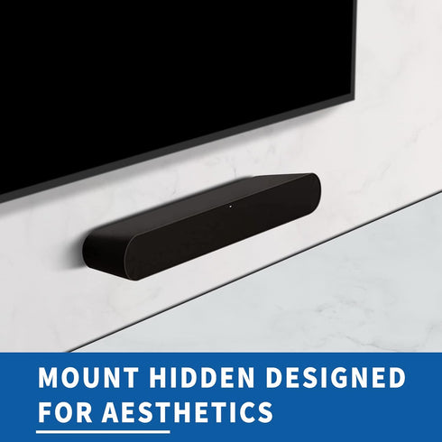 Soundbar Mount for Sonos Ray Wall Mount Bracket Easy to Install for Sonos Ray Mount Under TV - Heavy Duty Floating Sound Bar Mounts for Sonos Ray ...