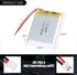 3.7V 1500mAh 804048 Lipo Battery Rechargeable Lithium Polymer ion Battery Pack with JST Connector...