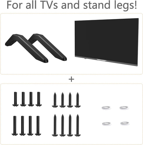 Universal TV Mounting Hardware Kit Set?M4 Replacement TV Mounting Screws, Screw Package Includes Round Head Machine Screw, Round Head self-Tapping...