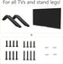 Universal TV Mounting Hardware Kit Set?M4 Replacement TV Mounting Screws, Screw Package Includes Round Head Machine Screw, Round Head self-Tapping...