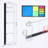 2PCS Multifunction Clear Computer Monitor Memo Boards ?Left & Right? Acrylic Screen Message Side Panel Phone Holder Message Reminder for Office De...