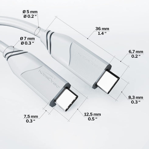 All-Purpose 8K USB C Cable, USB4, for Rapid Charging – 6ft (transfers Data and Video at 40Gbps, 100W of Charging Power, Universal Data/Charging/Mo...